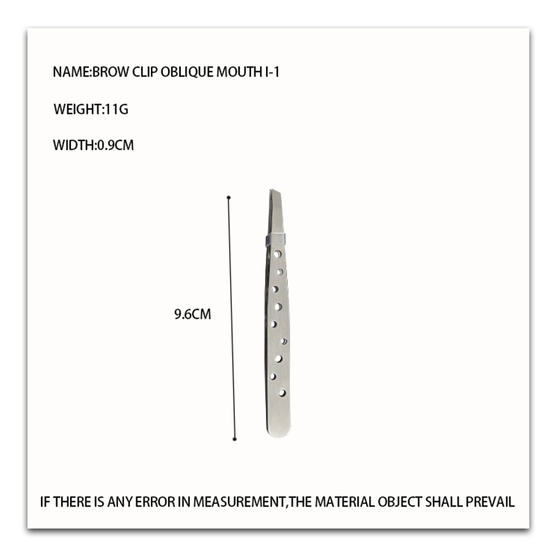 Pinset kening serong sembilan lubang I-1