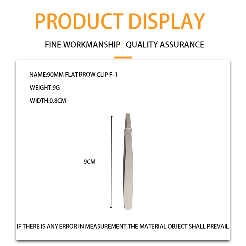 Pinset kening rata F-1/penjepit kening serong F-2